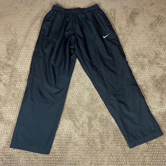 Nike Other - Nike Track Pants Mens XL Black Windbreaker Mesh Lined Swoosh Athletic
